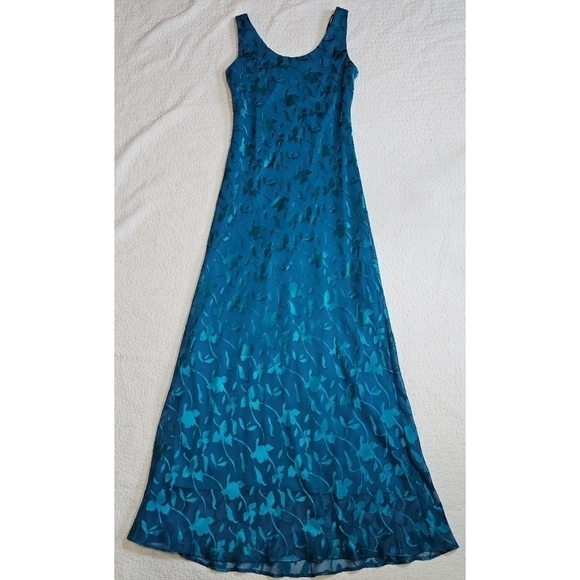 Vintage Patra 2 Piece Teal Lace Dress - Picture 2 of 12